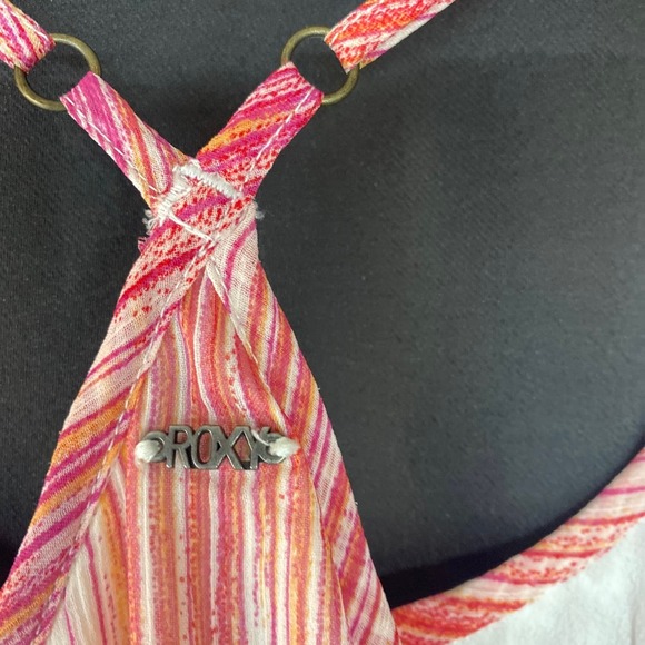 Roxy 2 Dresses PLUS a Roxy Backpack! black pink white multi womens sz XS - Picture 9 of 16